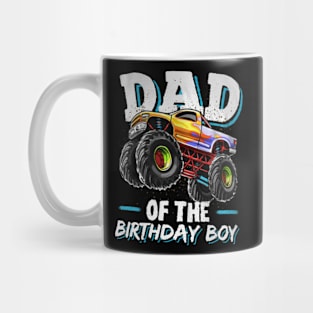 Dad Of The Birthday Boy Monster Truck Birthday Novelty Mug